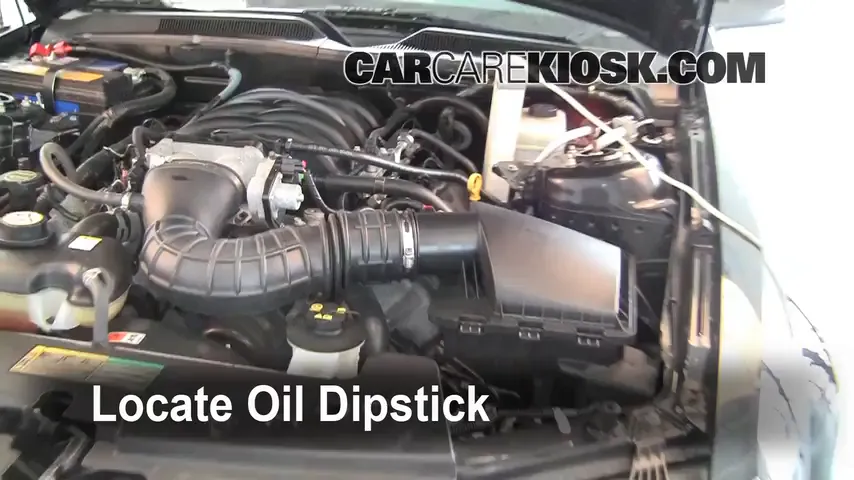 2006 Ford Mustang GT 4.6L V8 Coupe Oil Check Oil Level
